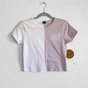 Color Block Crop Top